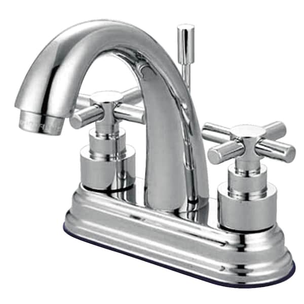 Kingston Brass KS8611EX 4" Centerset Bathroom Faucet, Polished Chrome KS8611EX - main